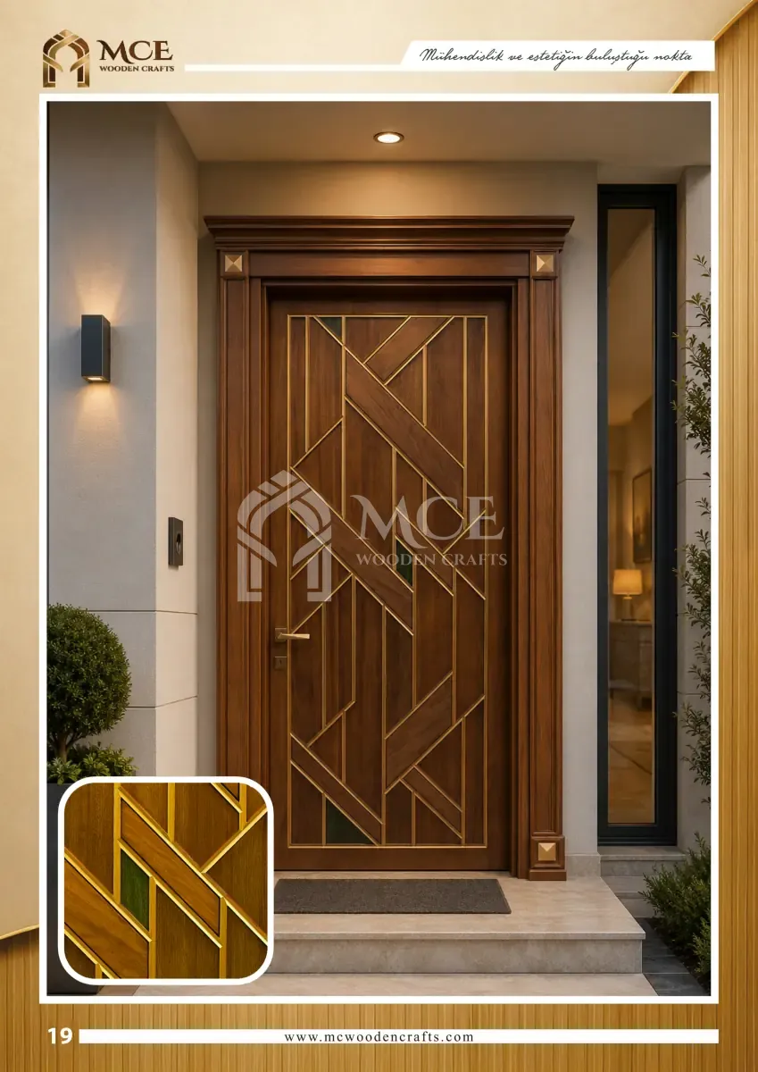 Luxury Kundekari Wooden Door - Model 19