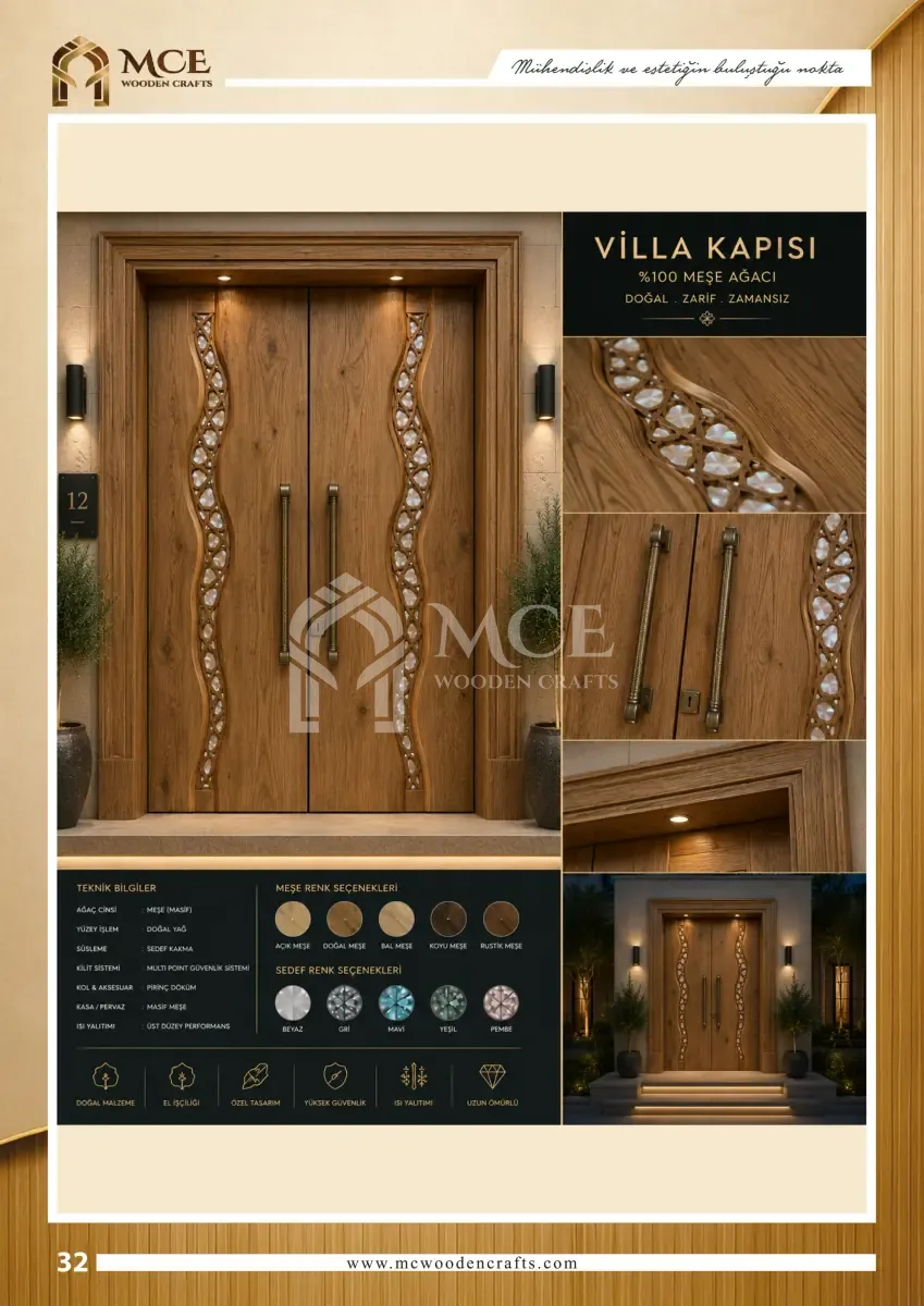 Luxury Kundekari Wooden Door - Model 32